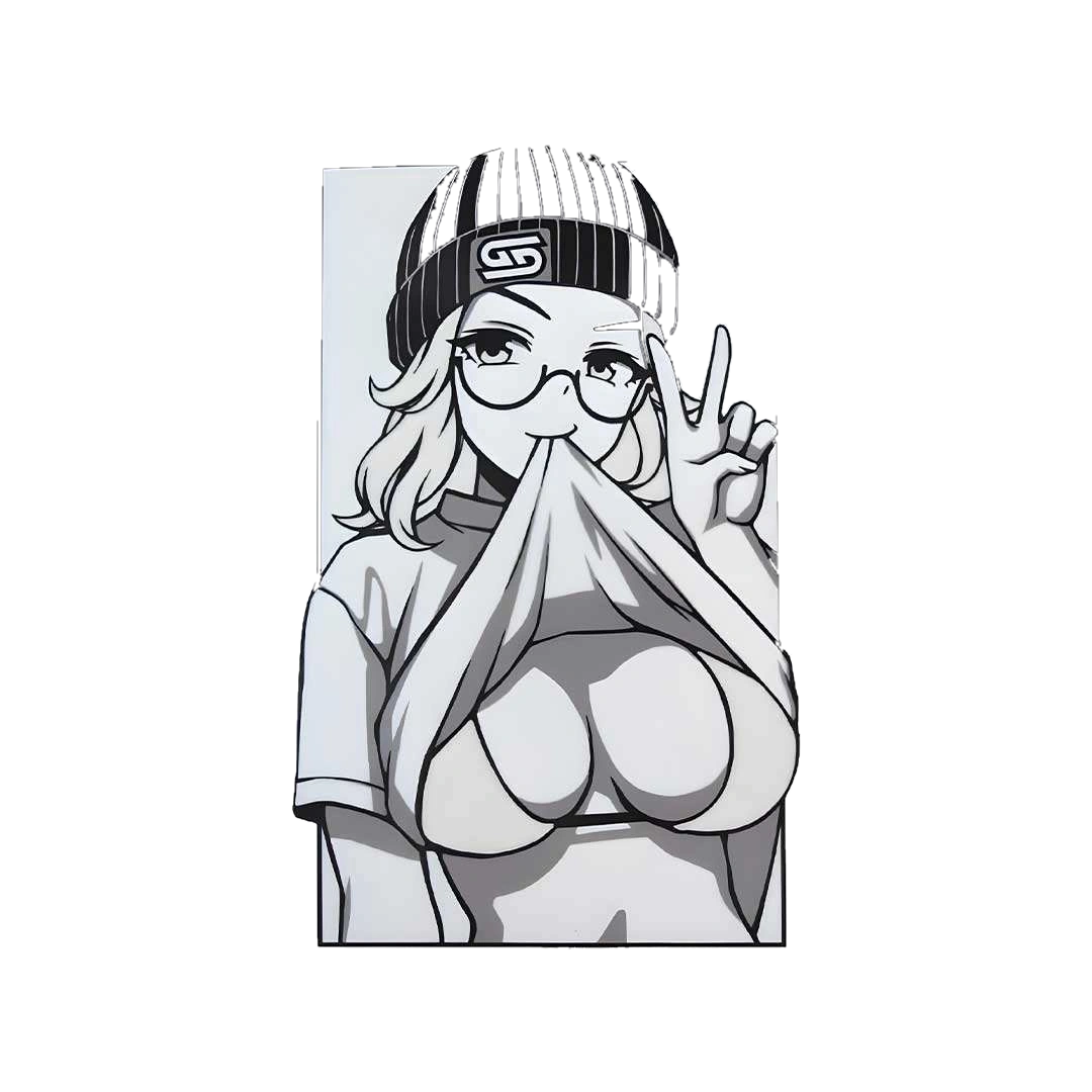 Waifu Peace Sticker